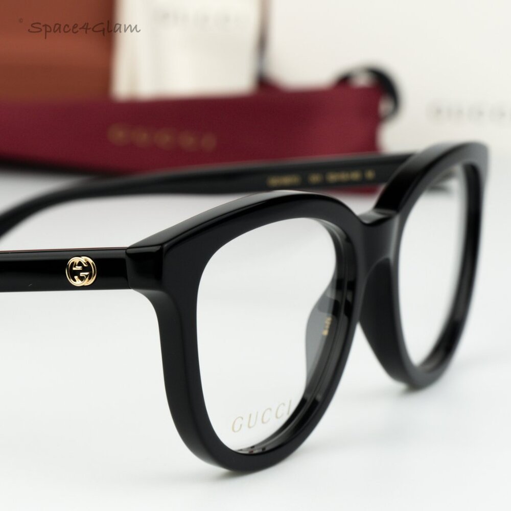 BRAND NEW Gucci Women Eyeglasses Black Demo Oval GG1687O 001 - Picture 1 of 7